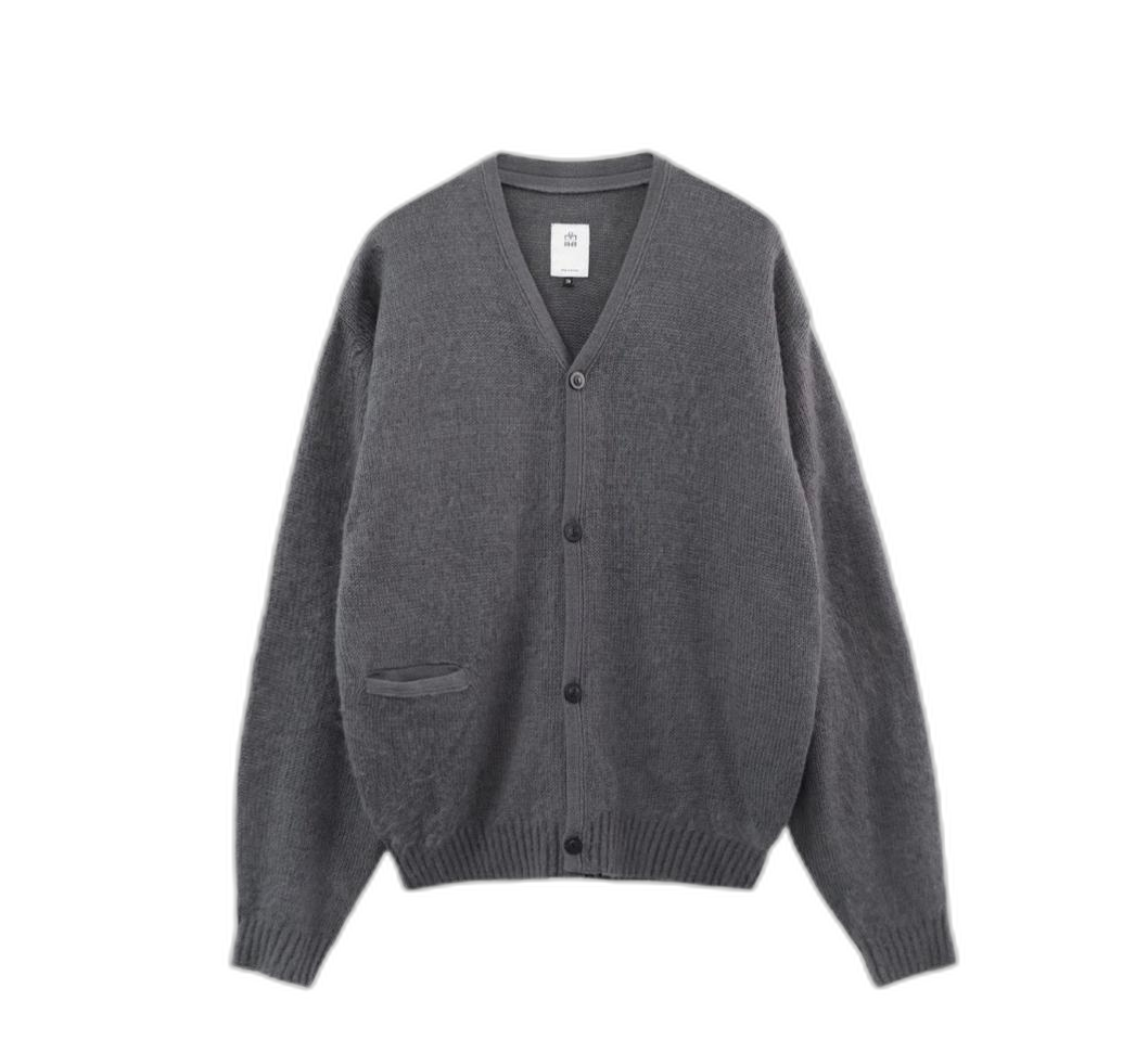 폴리테루 라이트 모헤어 가디건 퍼플 그레이 새상품 팝니다.