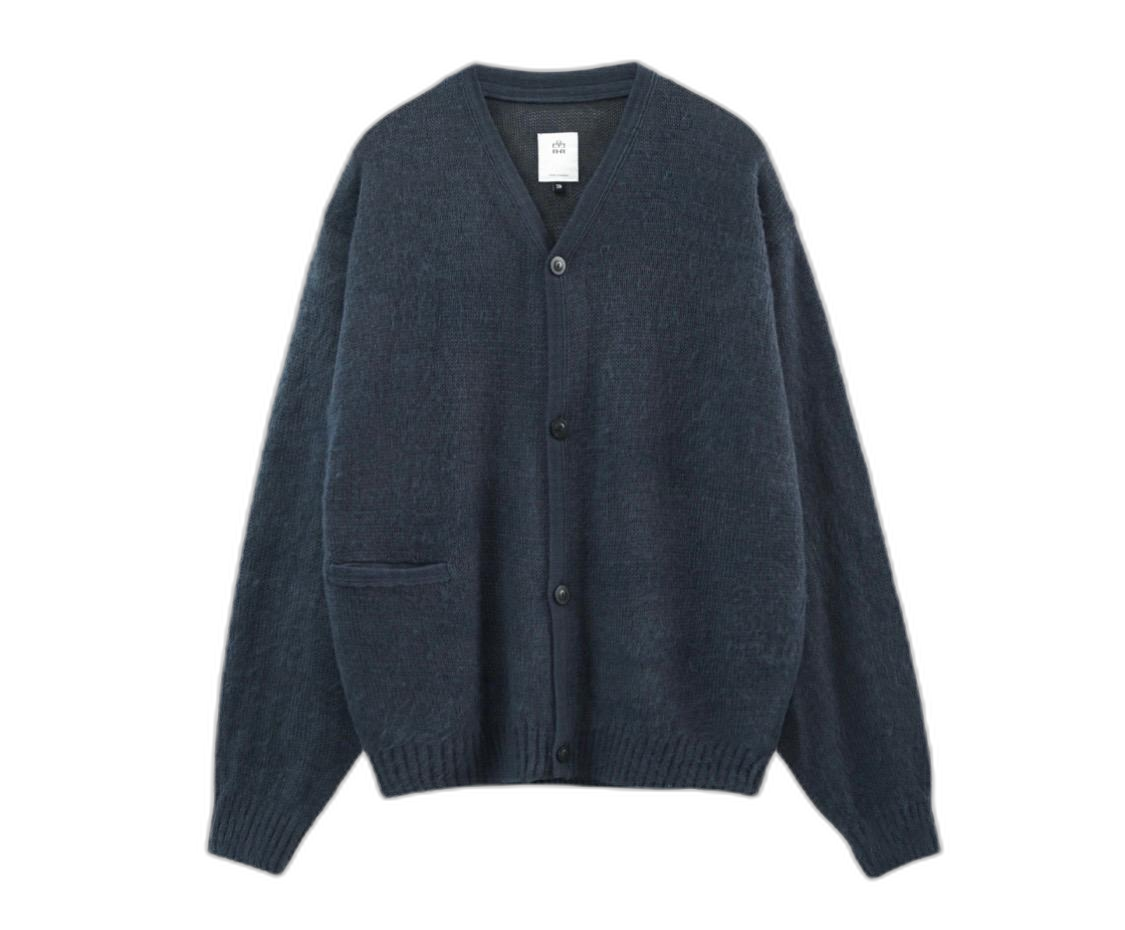 폴리테루 라이트 모헤어 가디건 딥블루 새상품 팝니다.