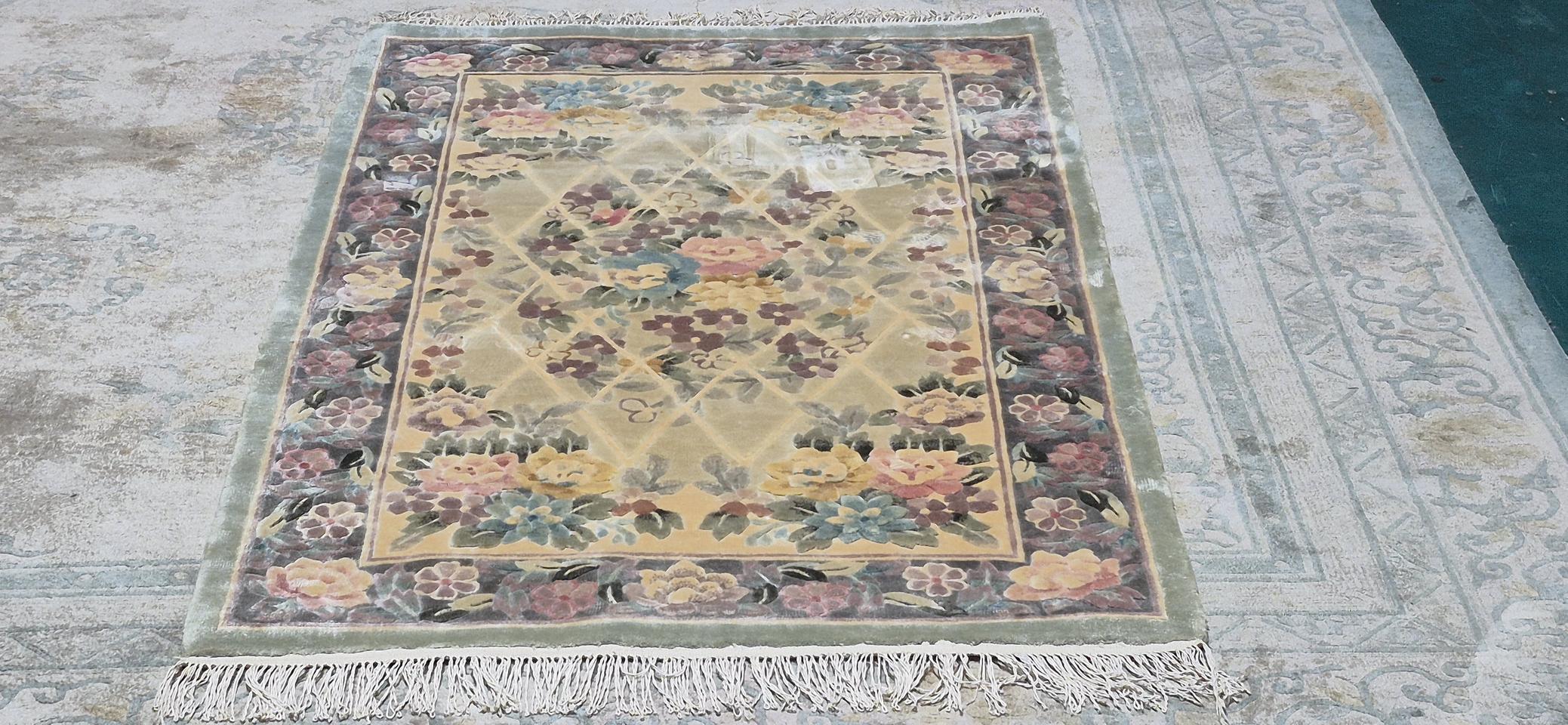 티베트 핸드메이드 실크 카페트 - TI174 - 920mm/1650mm