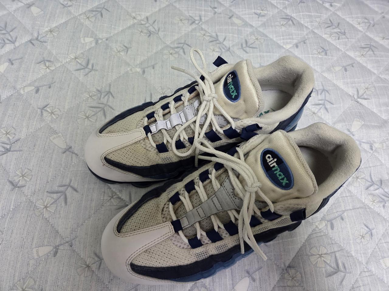 나이키 에어맥스95베이퍼맥스 흰파남 265