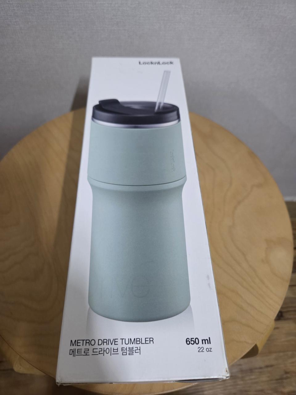 락앤락 메트로 드라이브 텀블러 새상품 민트 650ml