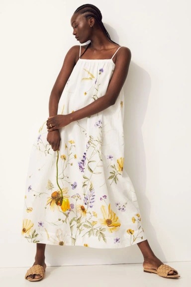h&m 린넨 드레스