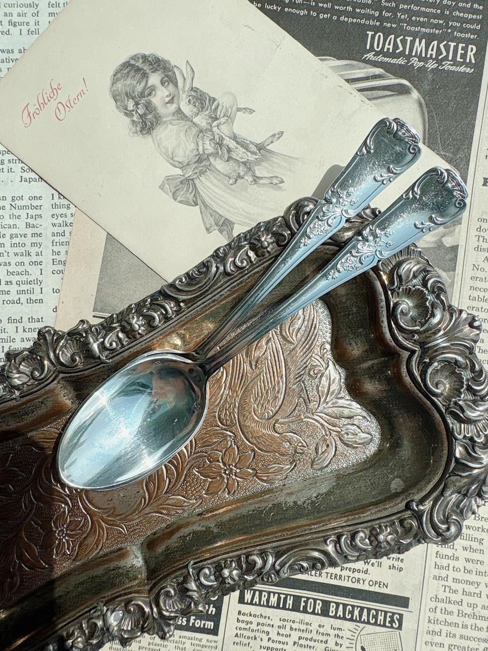 프랑스앤틱 실버플레이트 디저트스푼