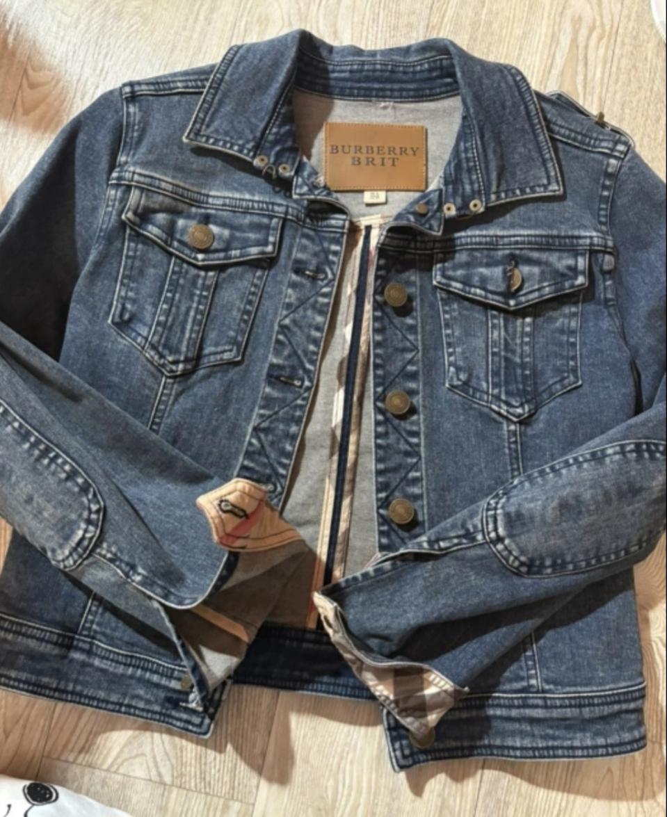 버버리 브릿 청자켓 UK8