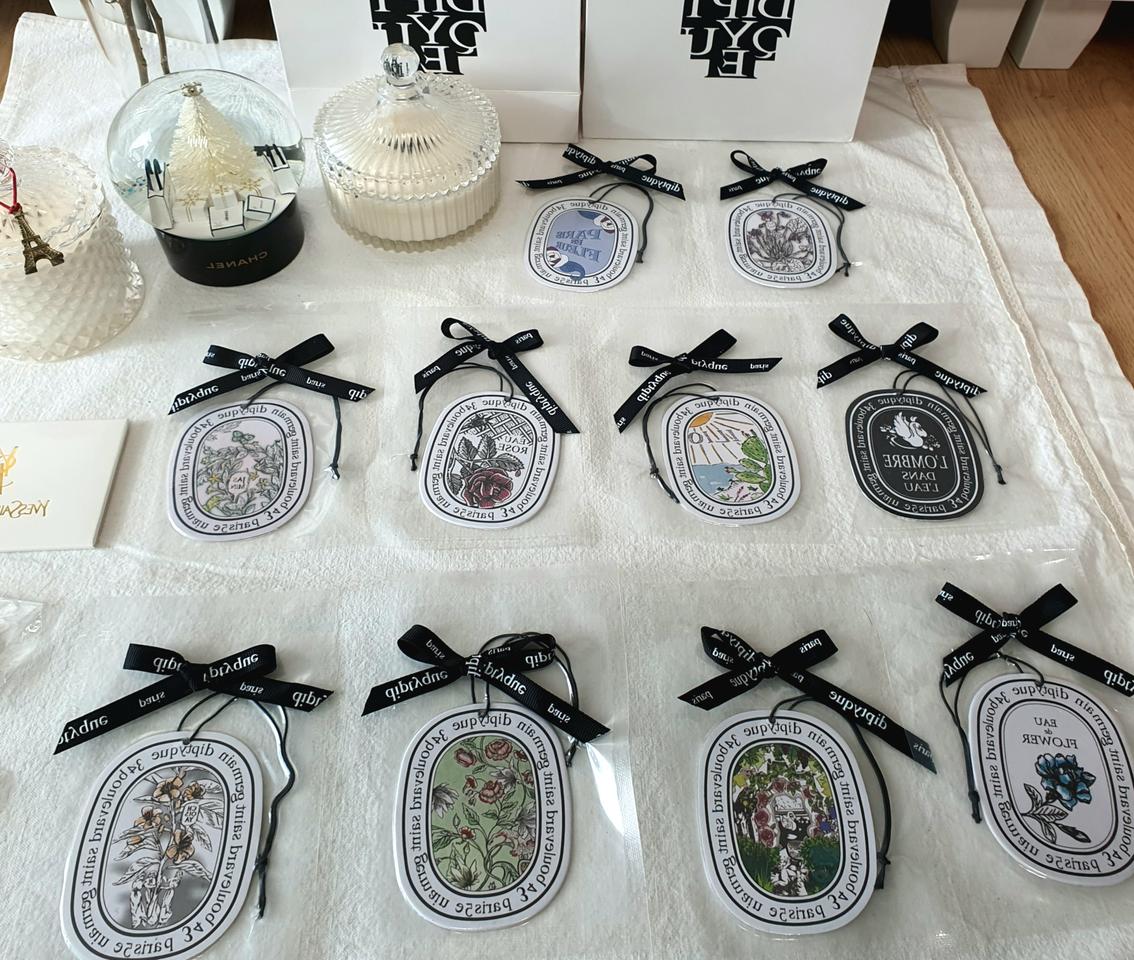 한정판 인체 무해한 딥디크 종이방향제 10장 가격(종이가방+리본5포함)