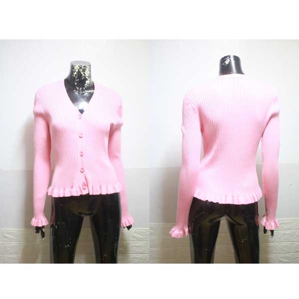 (55~66) 에잇세컨즈 연핑크 골지 가디건 (M 55~66) -
