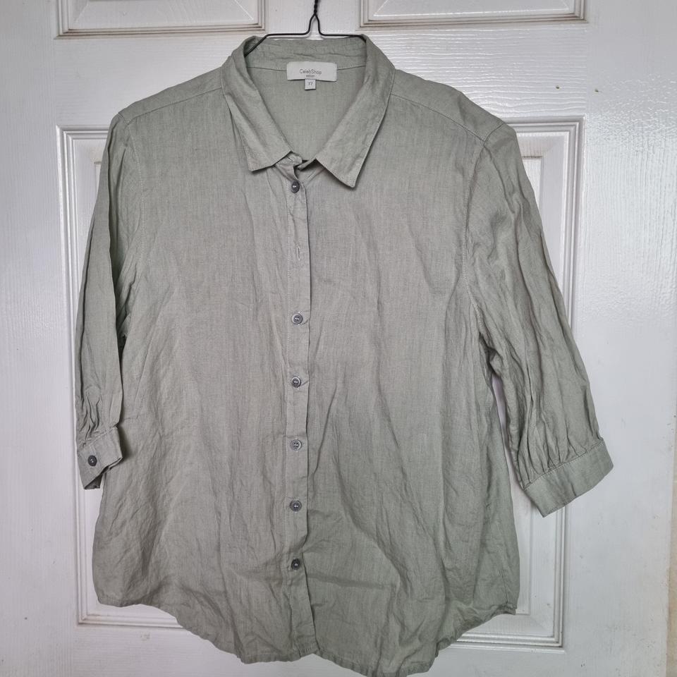 여성 린넨7부셔츠 77