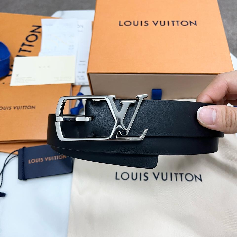 루이비통 네오그램 은장 로고 30MM 벨트 85/34