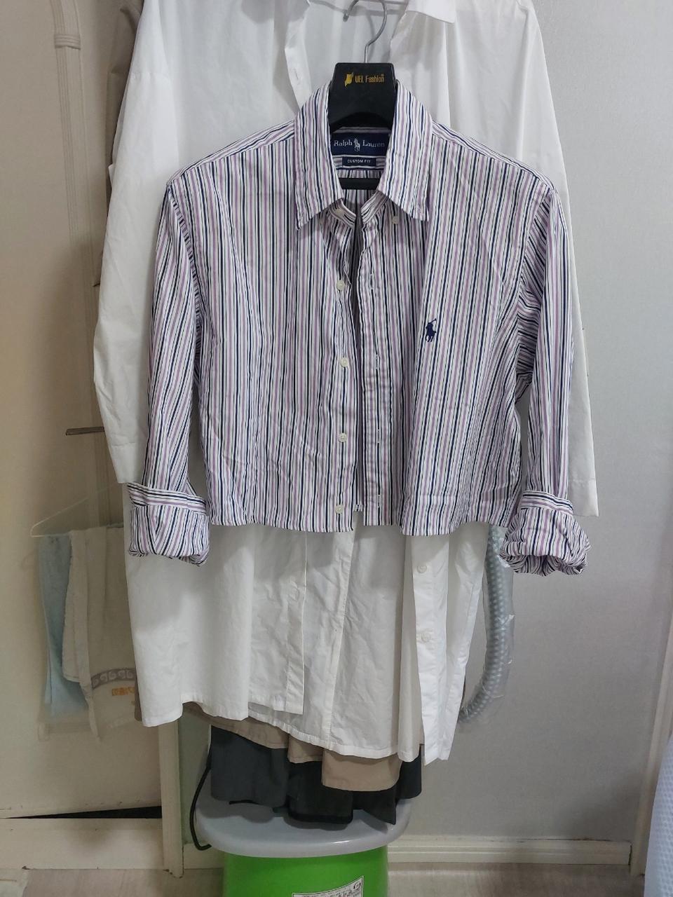 랄프로렌 스트라이프 셔츠[실측가슴반품 54.5cm]