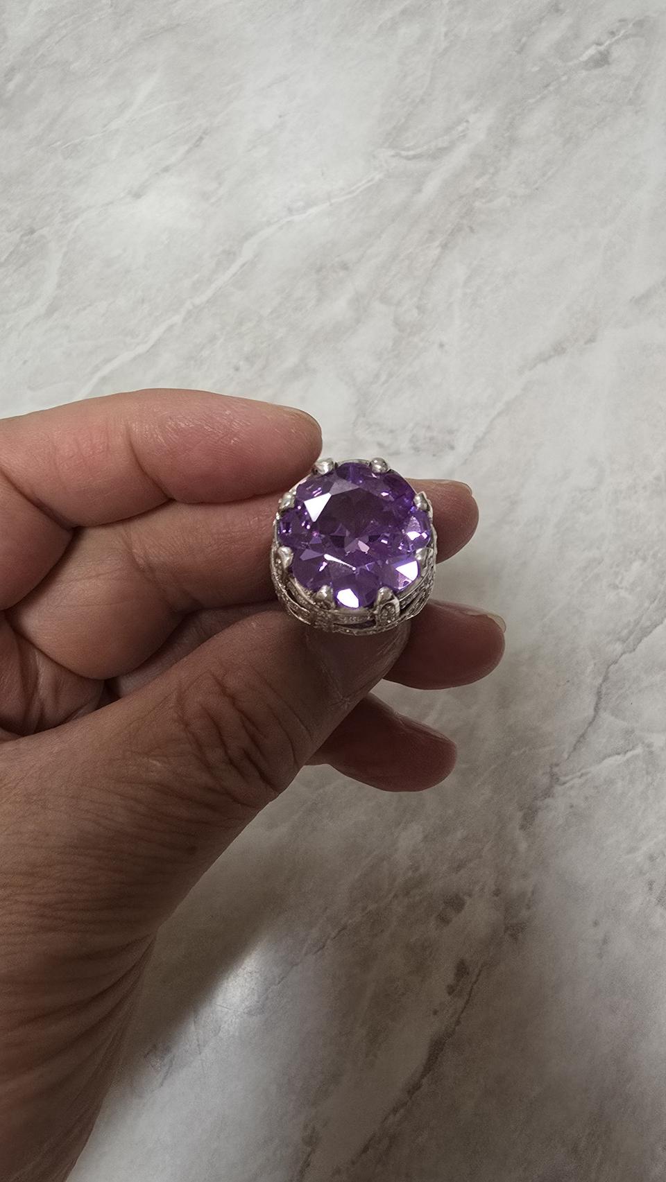 은92.5. 큐빅 보석 반지 16호