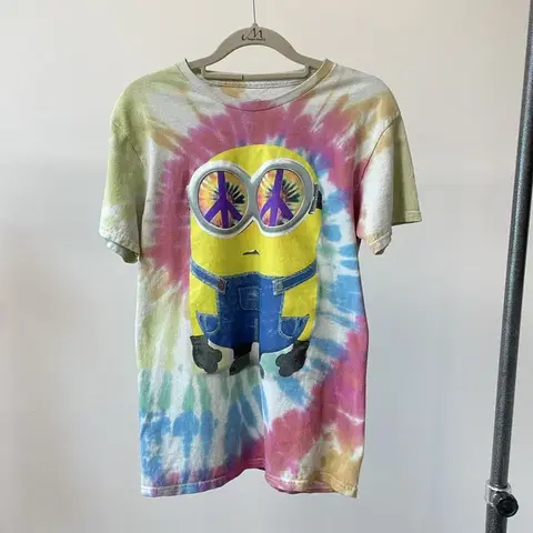 (S) 미니언즈 오피셜 타이다이 반팔티