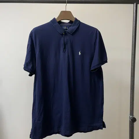 (커스텀 슬림핏 XL) 폴로 랄프로렌 네이비 pk 반팔 카라티