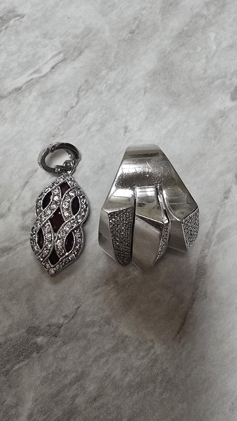 은92.5. 큐빅반지. 12호. 루비 팬던트.