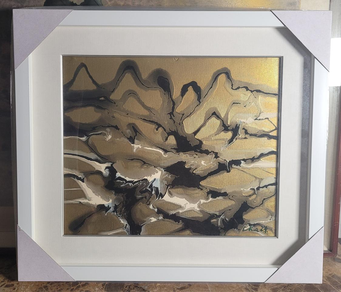 차주환 유화 추상화 그림액자