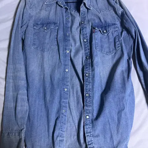 (M) 리바이스 웨스턴 데님셔츠 버튼플라이