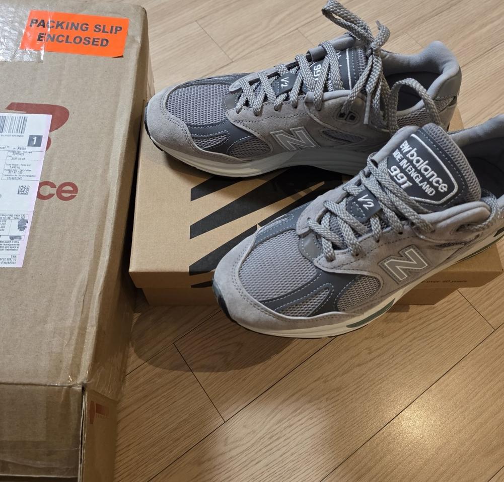뉴발란스 991v2 그레이 245 7.5 새상품