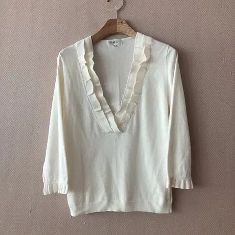 자유구 셔링 니트 스웨터 55 66