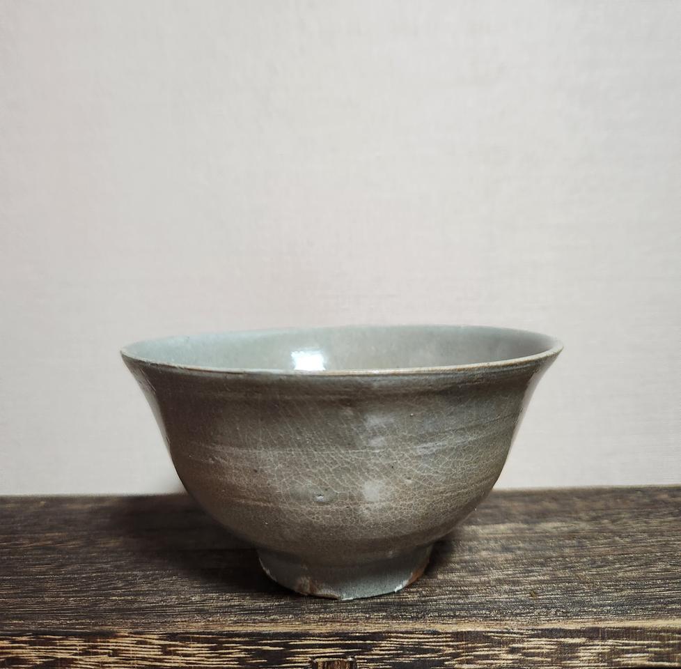 골동품 조선시대 중기백자 관요사기 다완