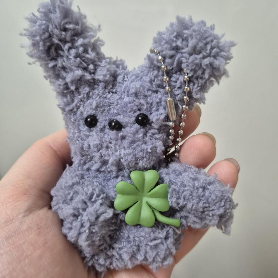 토끼 모루인형 키링