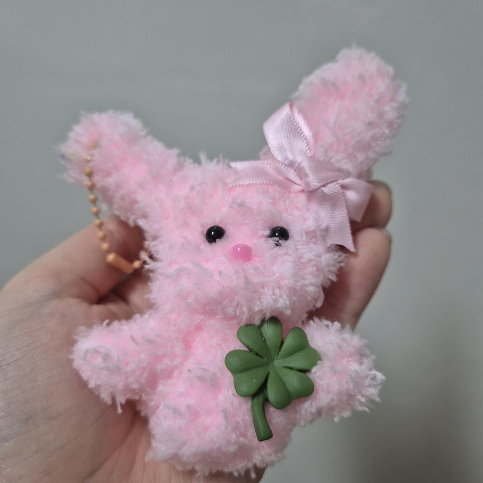 토끼 모루인형 키링