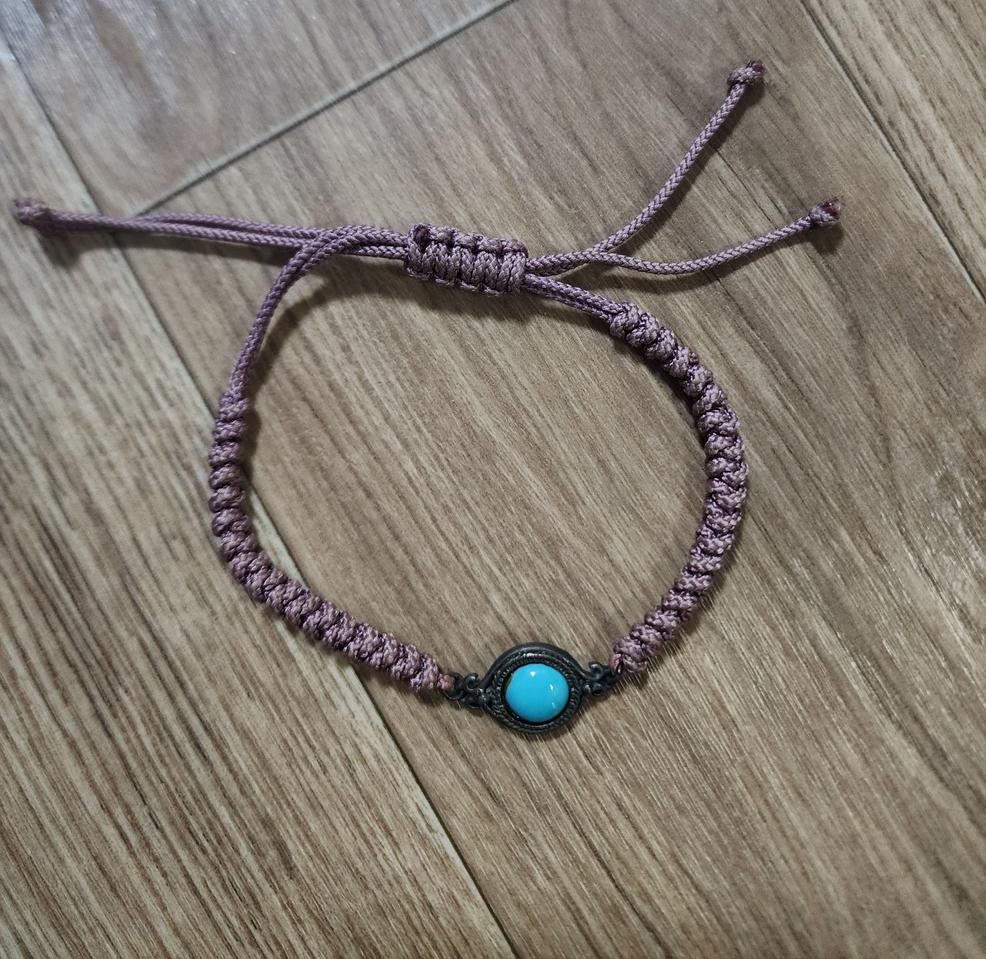 터키석 매듭 팔찌