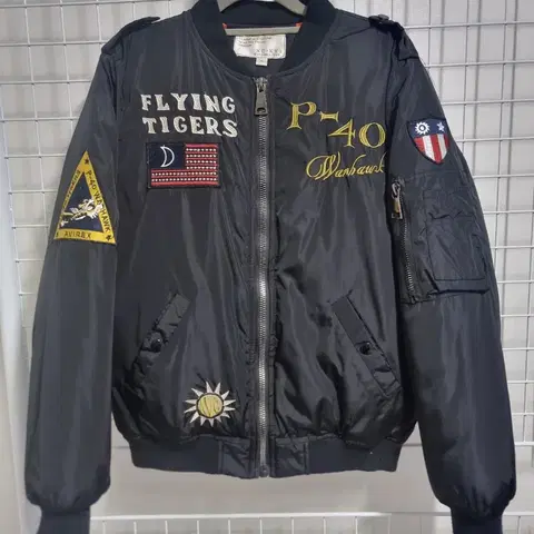 가을 스트릿 빈티지 블랙 항공점퍼 FREE / 유니섹스 스타일