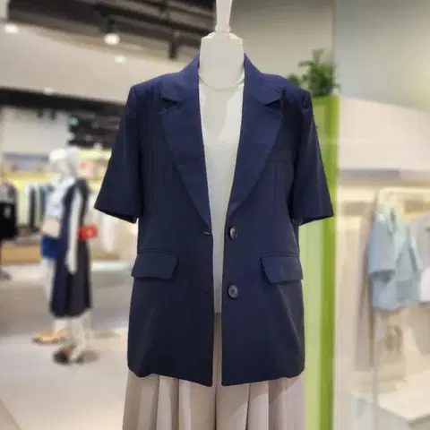 택새상품_33만원] 올리브데올리브 단종 여성자켓 하객룩 오피스룩네이비