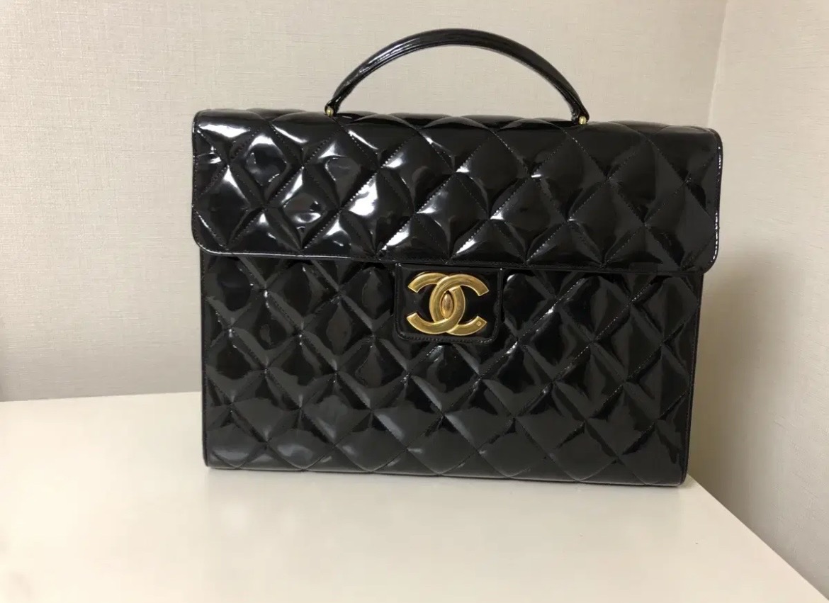 정품 샤넬 페이던트 서류가방