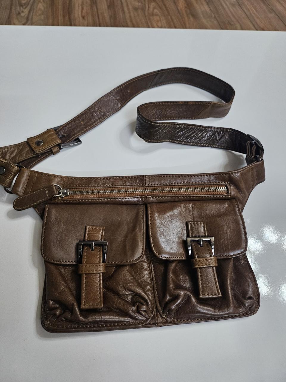 미니허리쌕 가죽