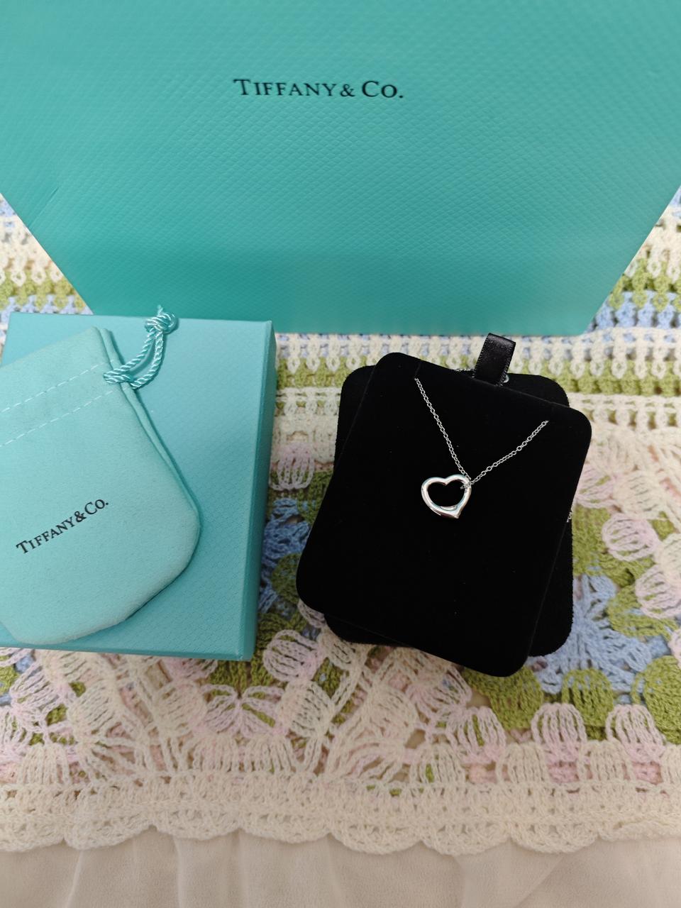 티파니앤코  오픈하트 16mm 목걸