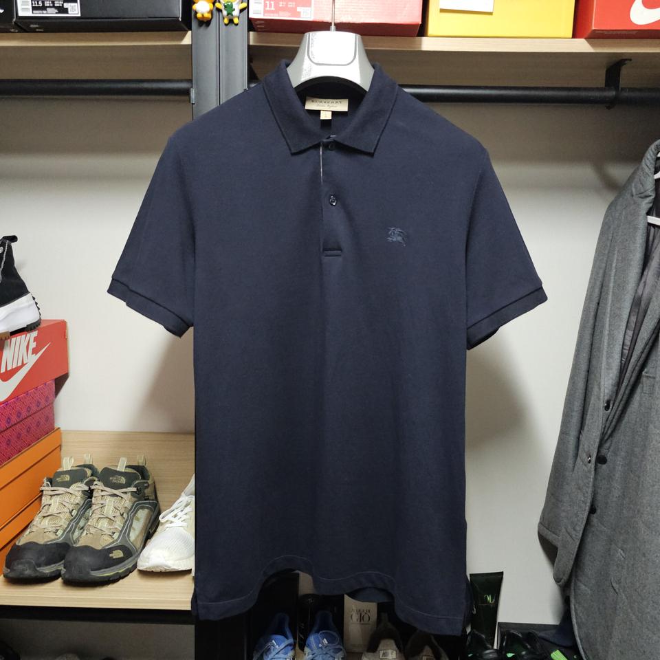 버버리 런던 잉글랜드 부드러운 남성반팔 카라티셔츠 L