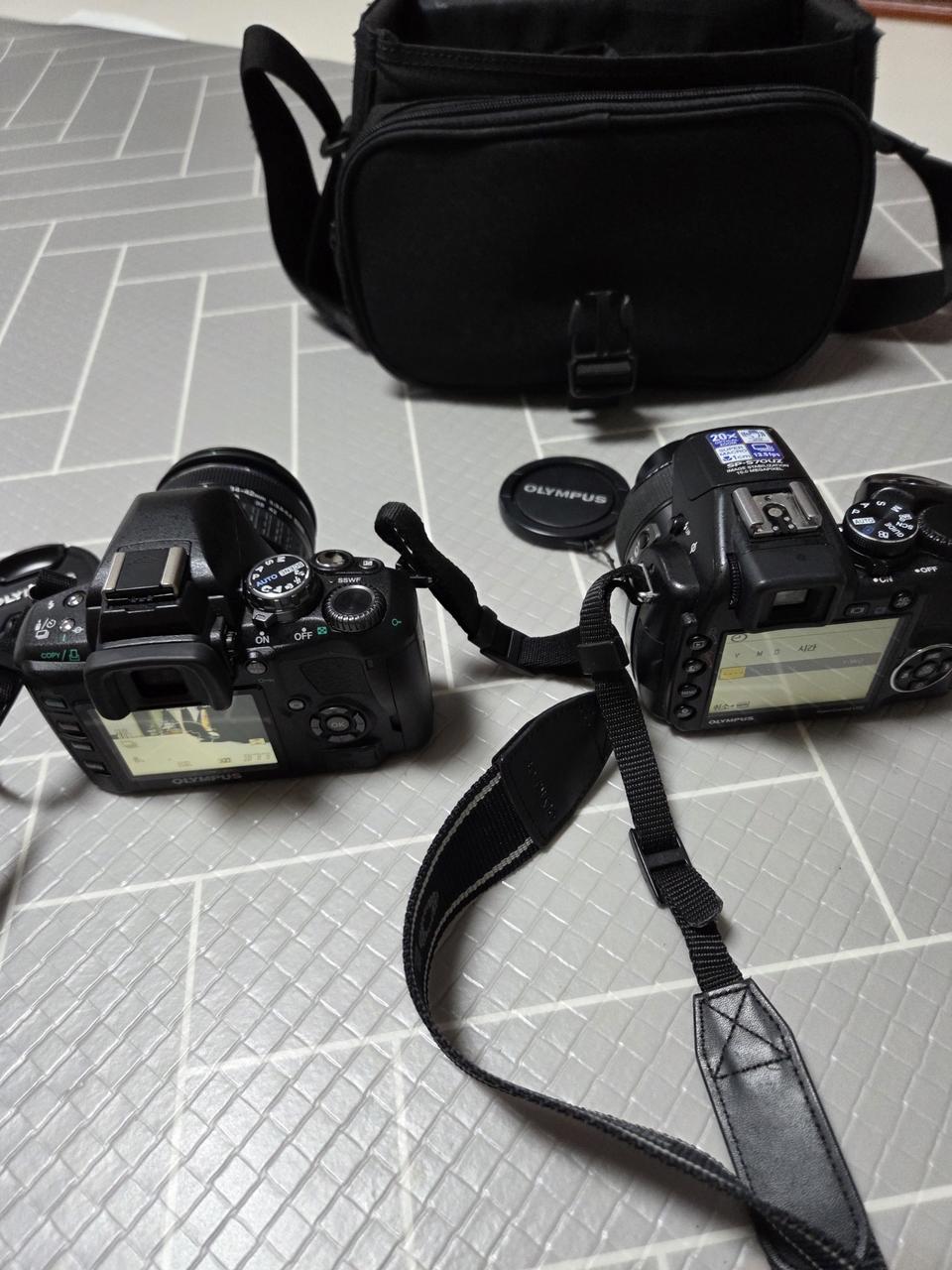 올림프스 카메라 2대일괄