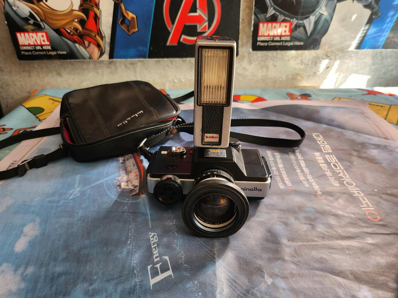 부품용 1976년 미놀타 110 줌 SLR 필름카메라
