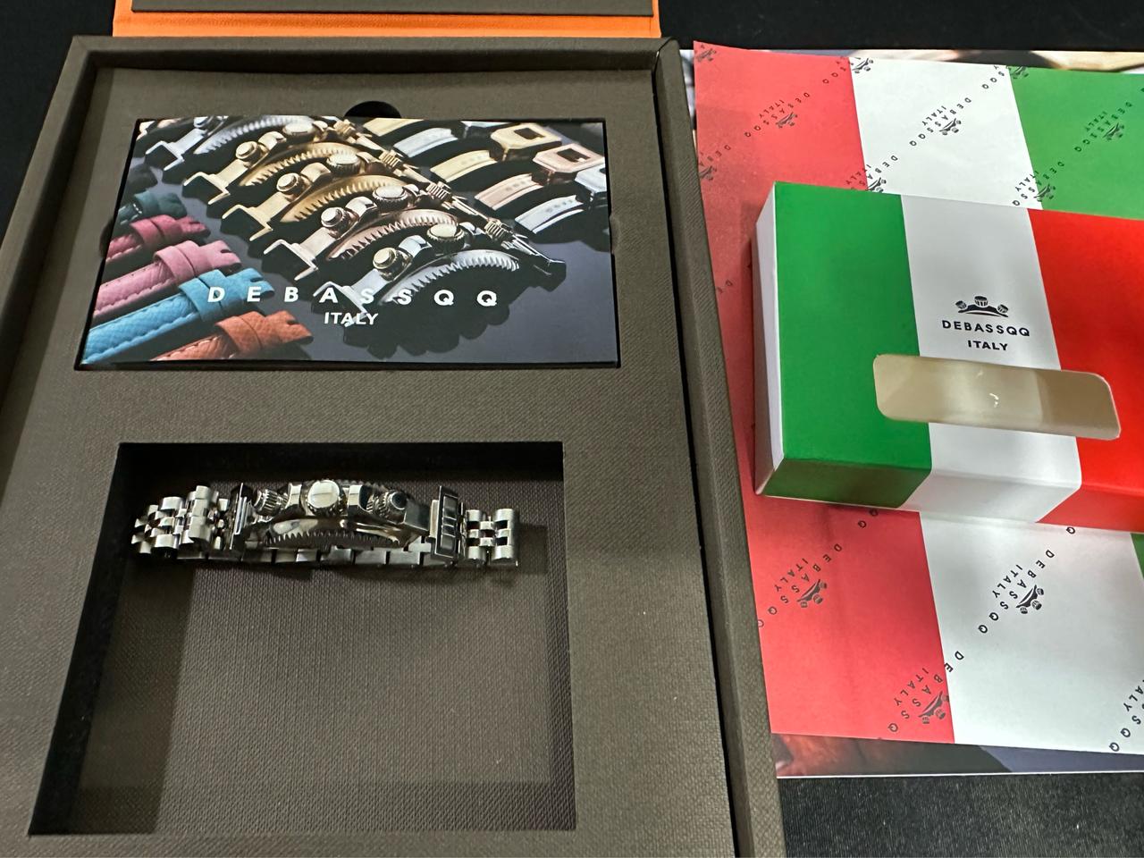 드바스크 팔찌 유광실버 팬던트 슬림 파이브라인 메탈밴드