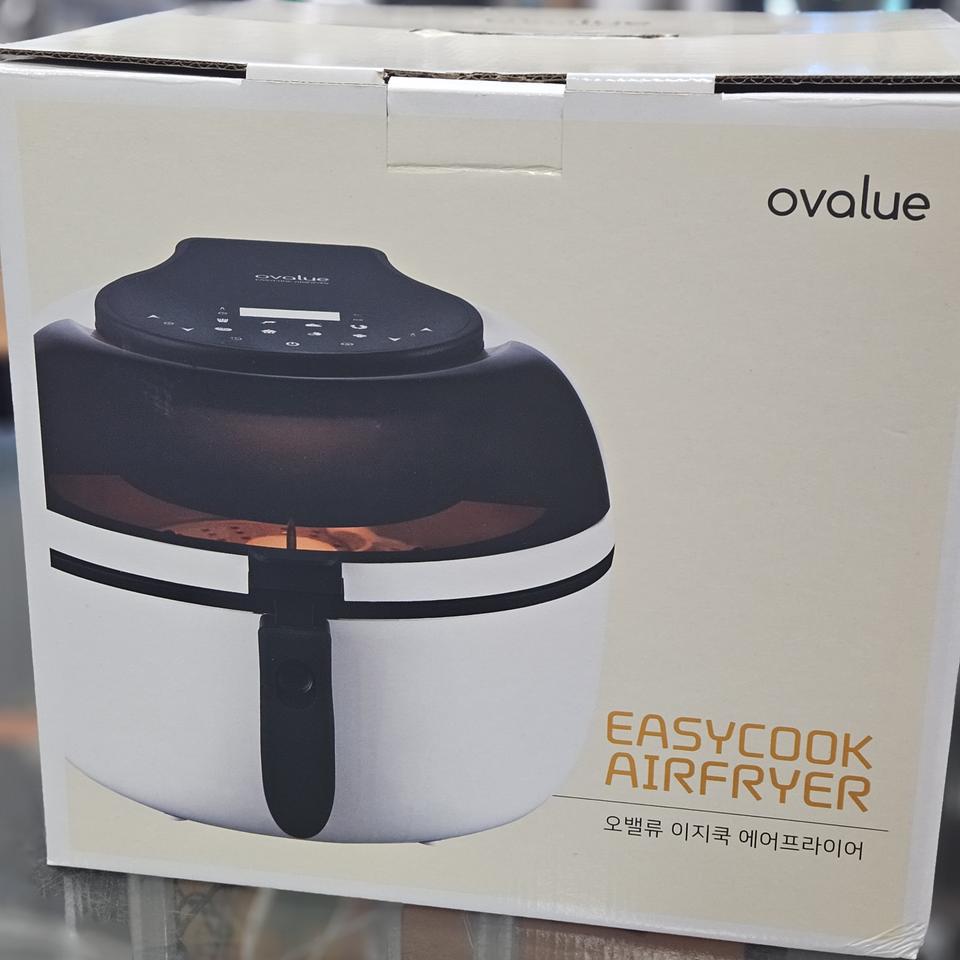 오밸류이지쿡 에어프라이어. 새제품8L
