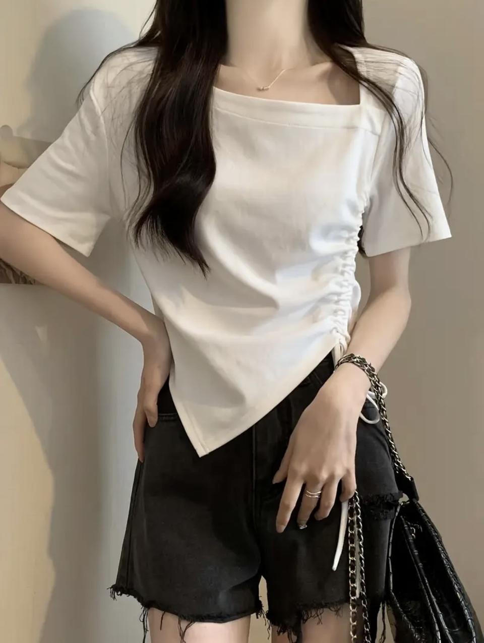 언발란스 스트링 티셔츠