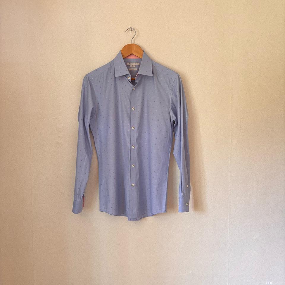 JILL 질스튜어트 슬림핏 M 셔츠 명품 패턴 자수 댄디