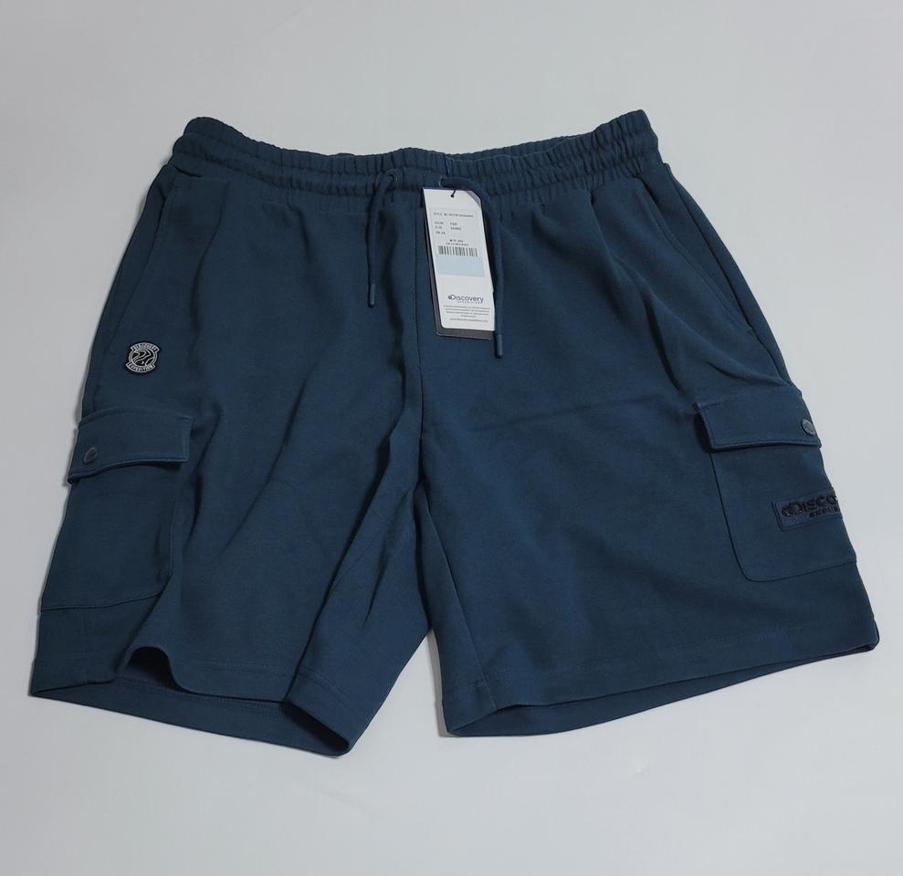 새상품)디스커버리(2색)남성 면트레이닝 반바지 밴딩 팬츠34