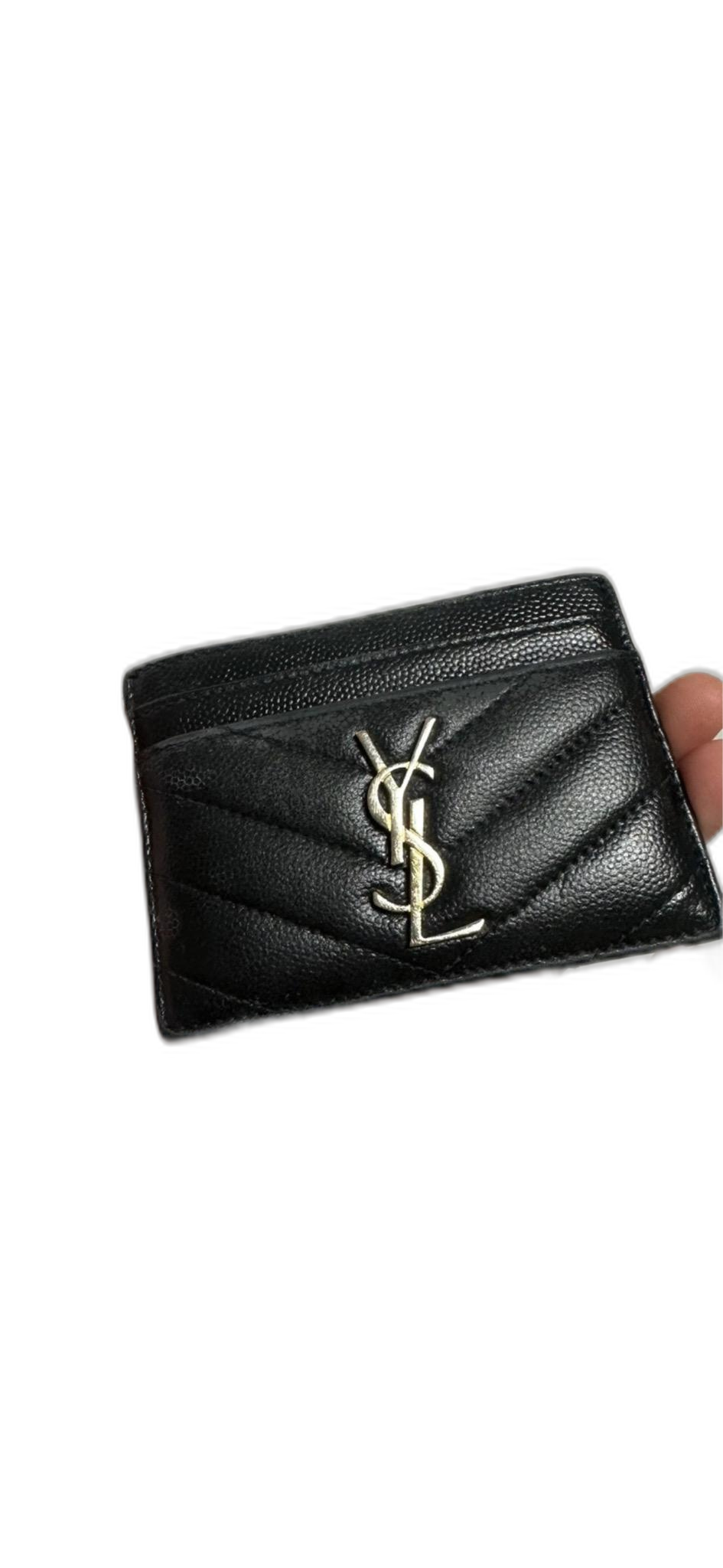 [정품] 생로랑 로고 카드지갑