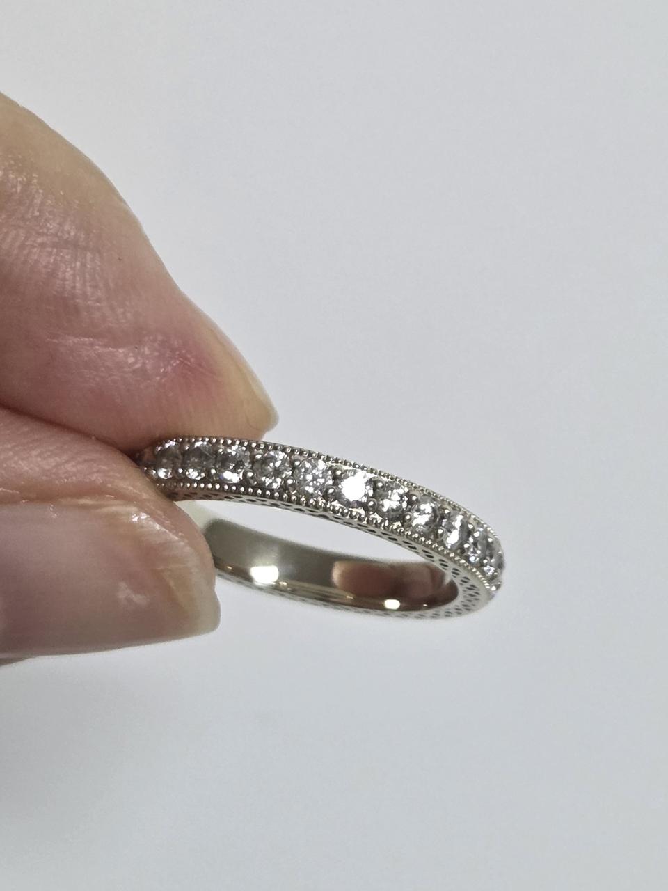 14k 리얼화이트 화이트다야몬드반지