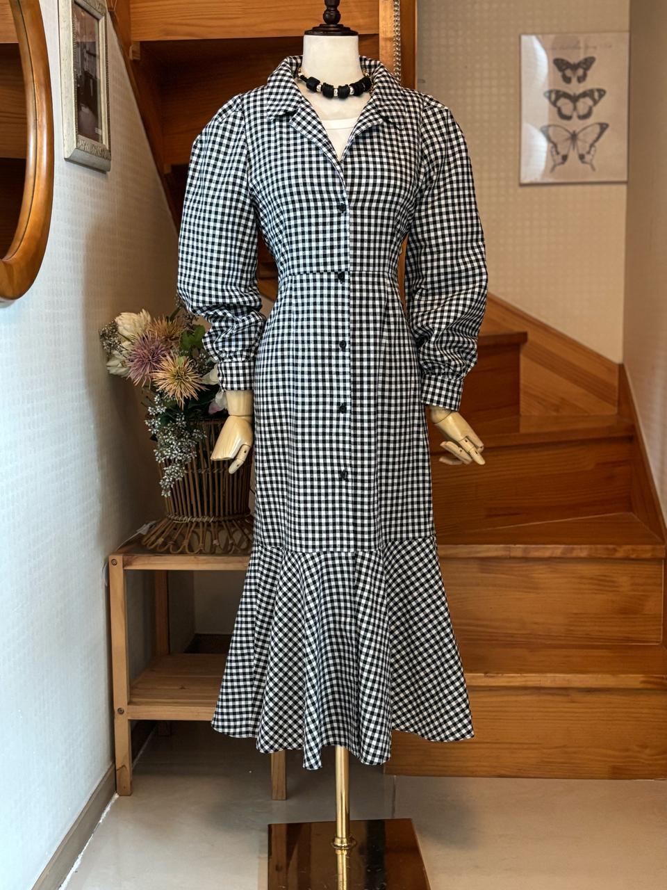 롱 셔츠 원피스 올리브트리