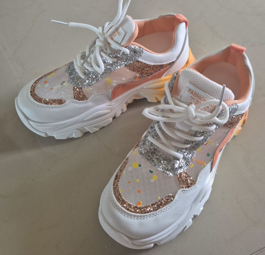 그라데이션 망사배색 키높이 운동화/235