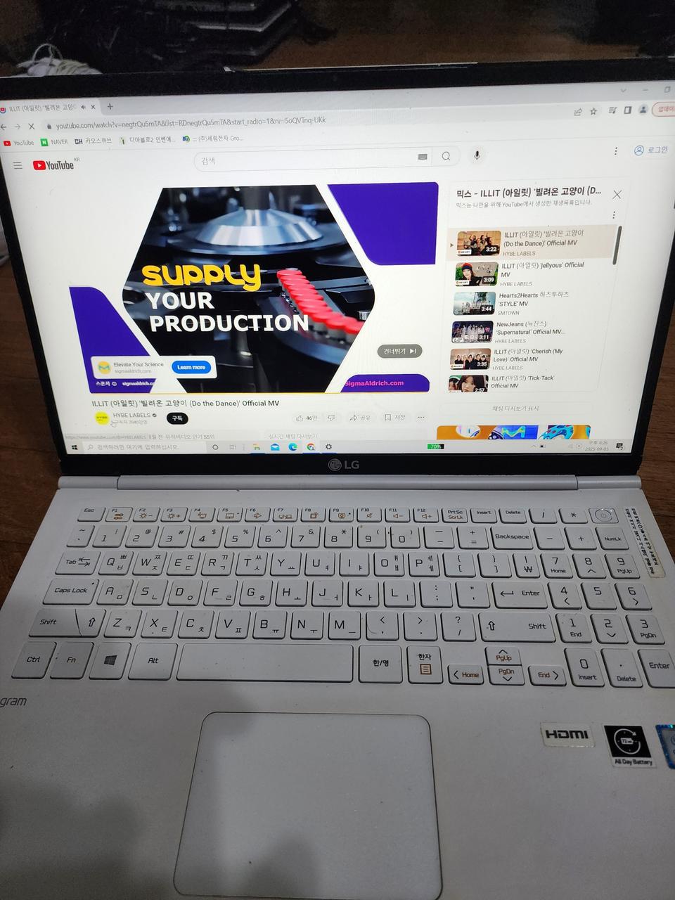 lg gram 노트북 - 정상동작하는 부품용