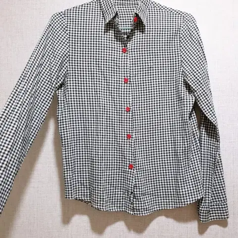 체크 블라우스, 긴팔 소매 예쁜 체크 셔츠 남방 여성 55~66사이즈