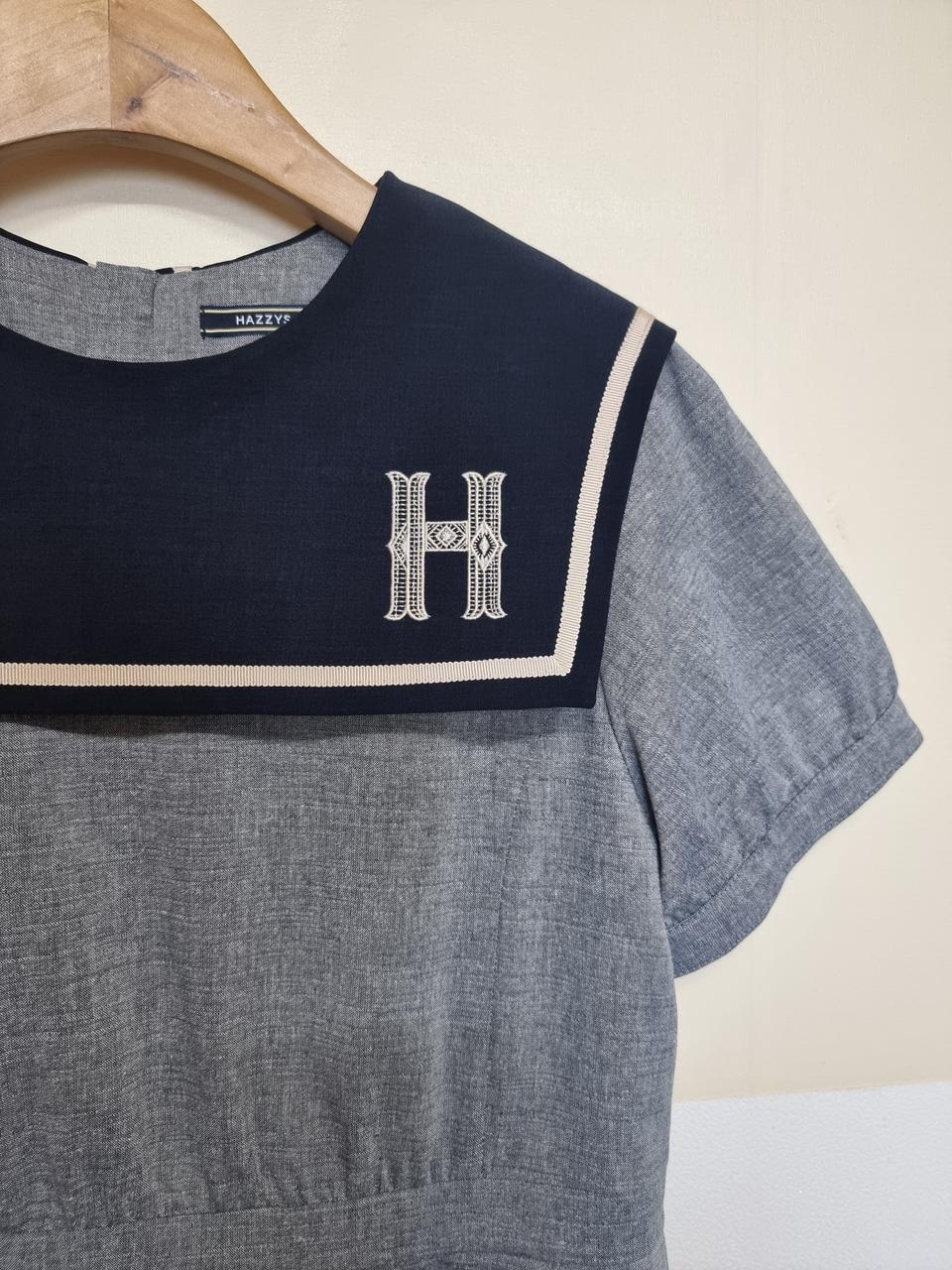 * 헤지스 세일러 카라 반팔 원피스 165(15Y)