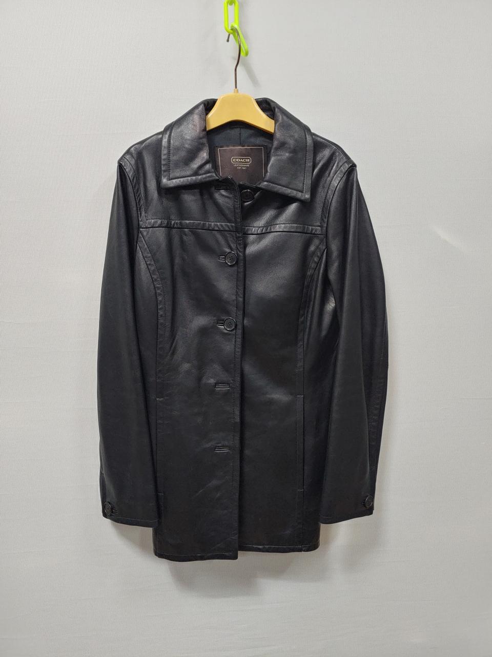 코치 블랙 가죽 자켓 여성s