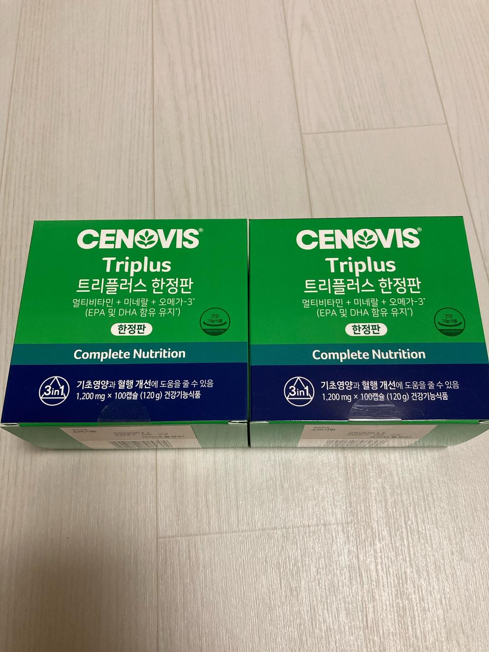 미개봉 새제품) 세노비스 트리플러스 100정