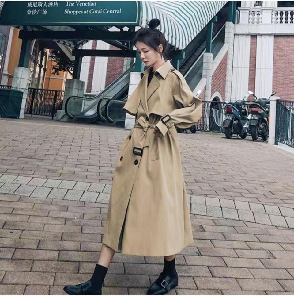 1+1 트렌치 코트 캐주얼 정장 가을코트