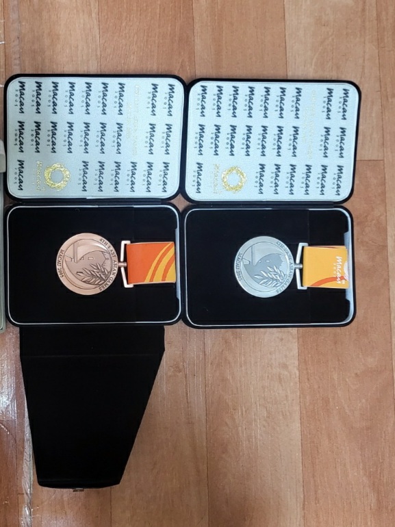 동아시안 게임 선수 시상 배드민턴메달