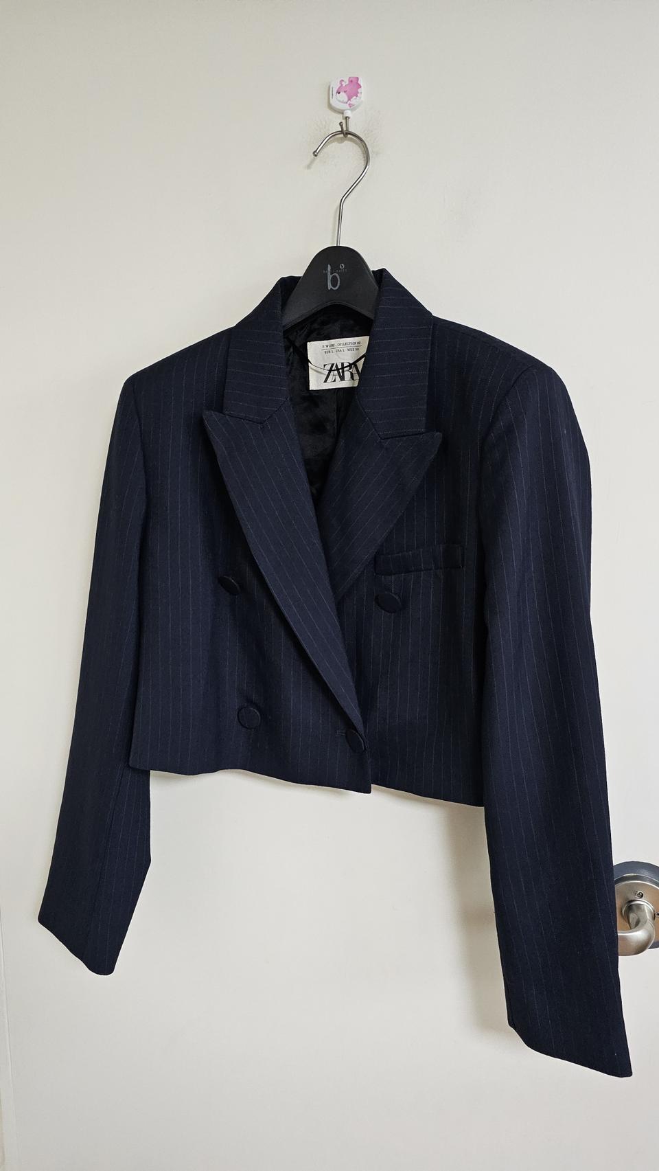 자라 크롭 스트라이프 블레이져 자켓 (905)